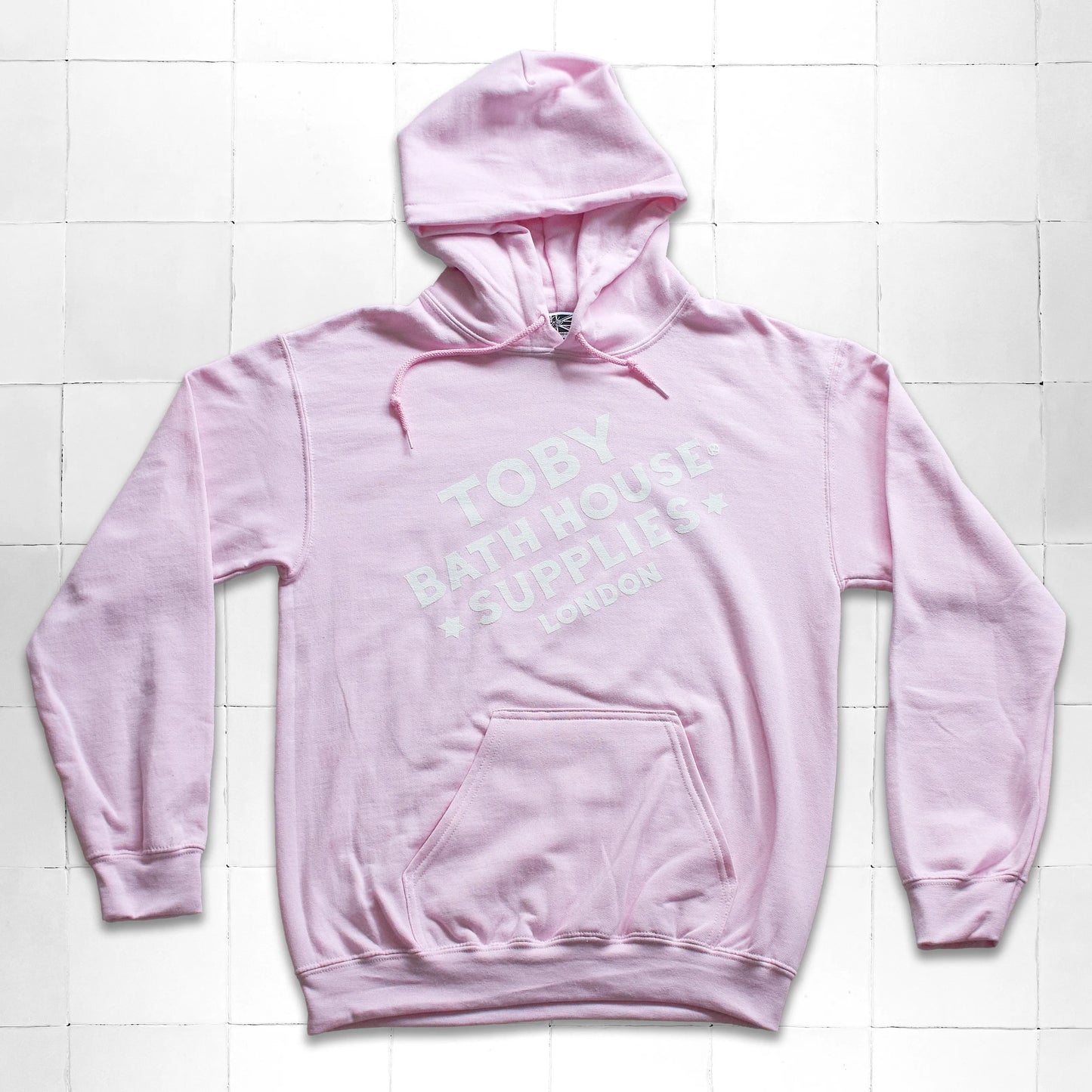 Pullover Hoodie TBHS Block Logo Faded Pink