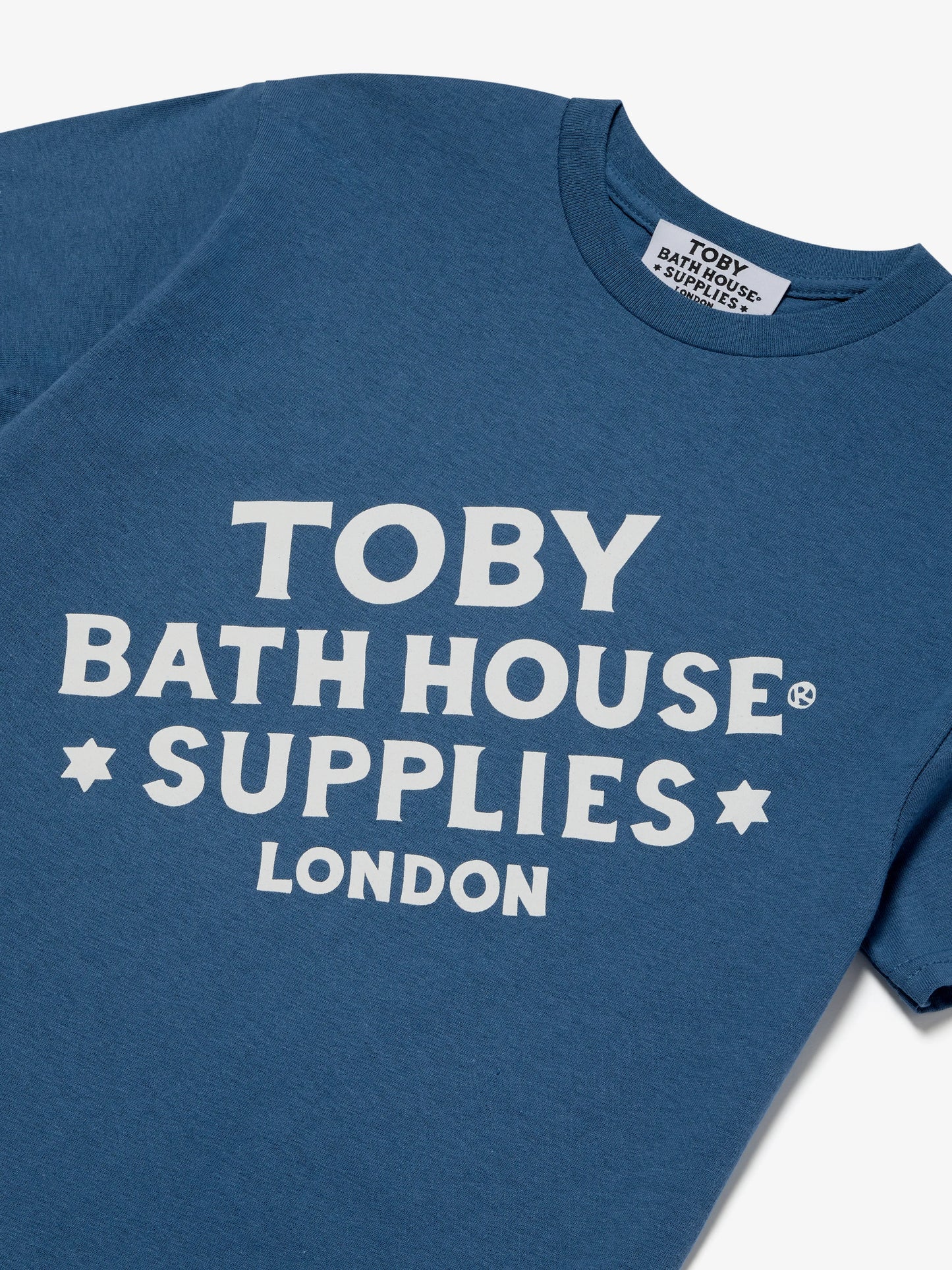 TBHS Block Logo T-Shirt Denim Blue