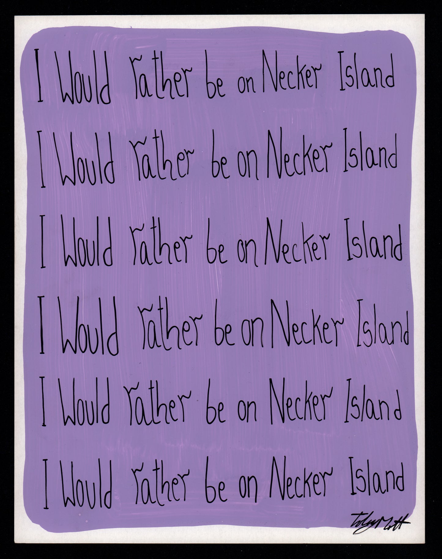 I would rather be on Necker Island
