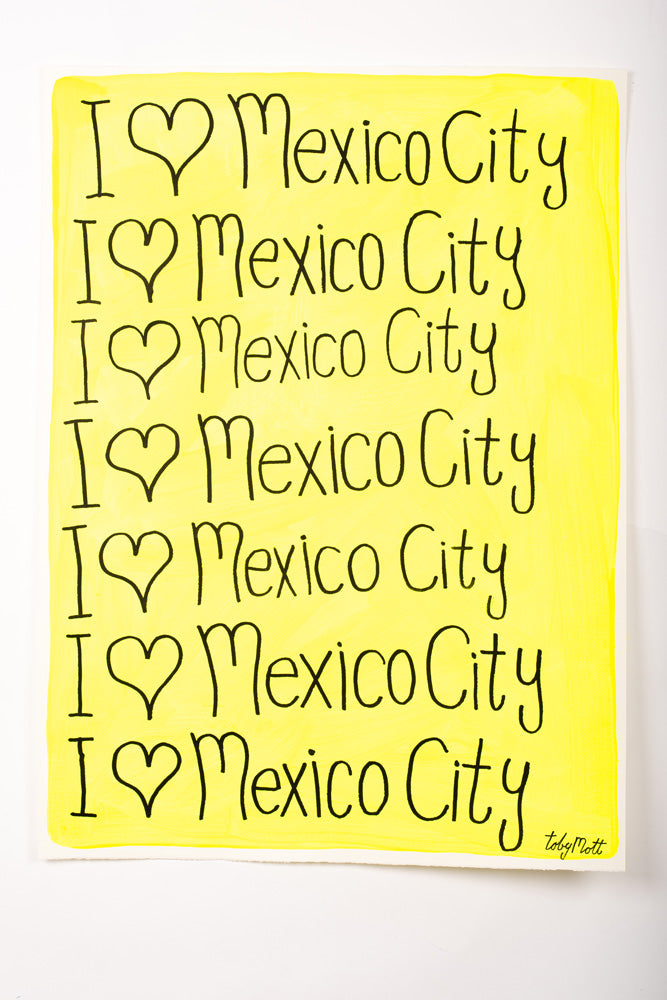 I ♥ Mexico City - Large - R1 - Yellow