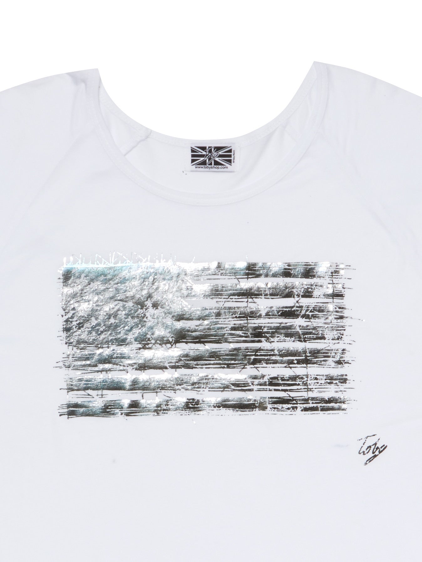 American Flag 3/4 Raglan T