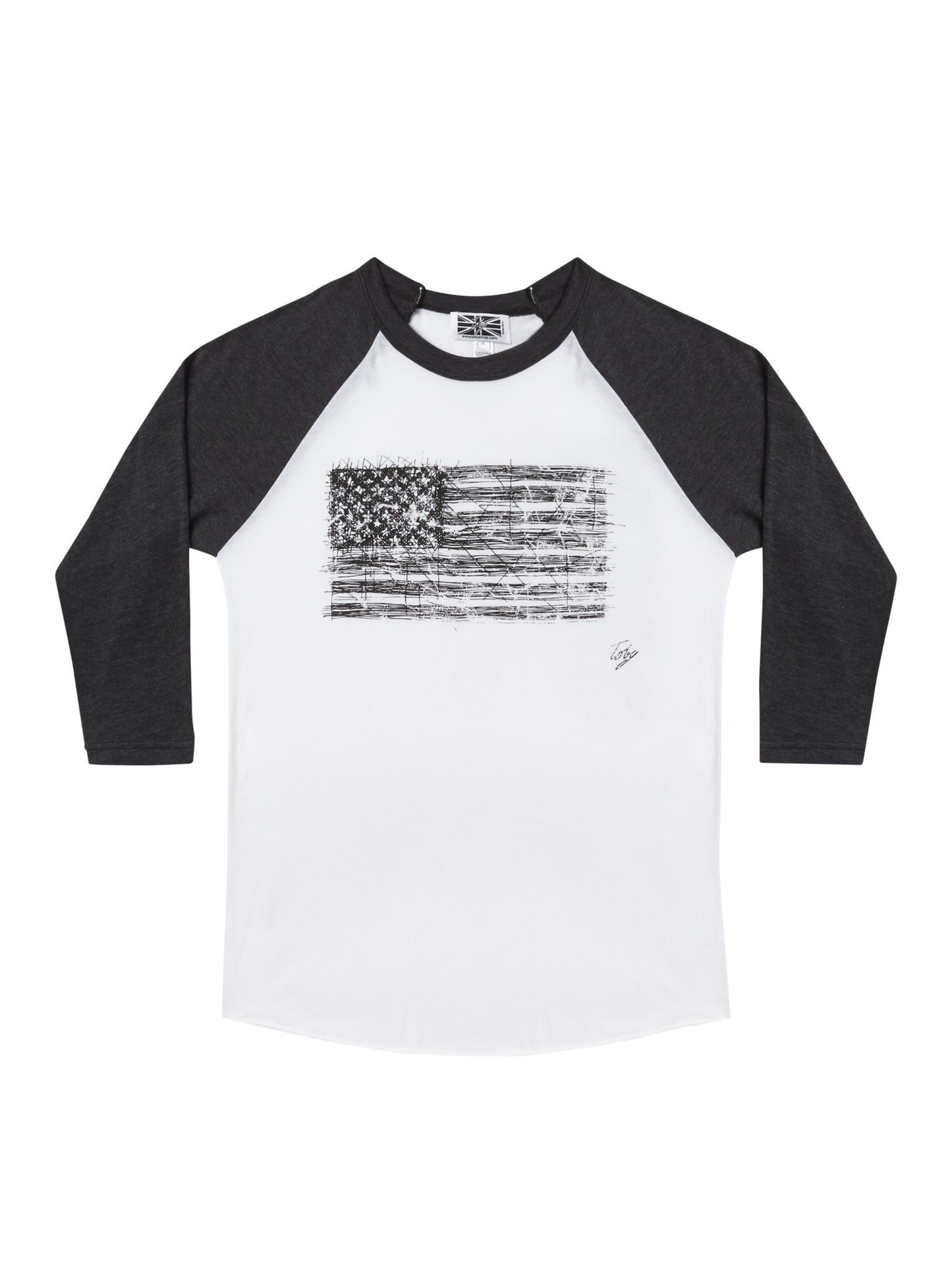 American Flag Baseball Shirt