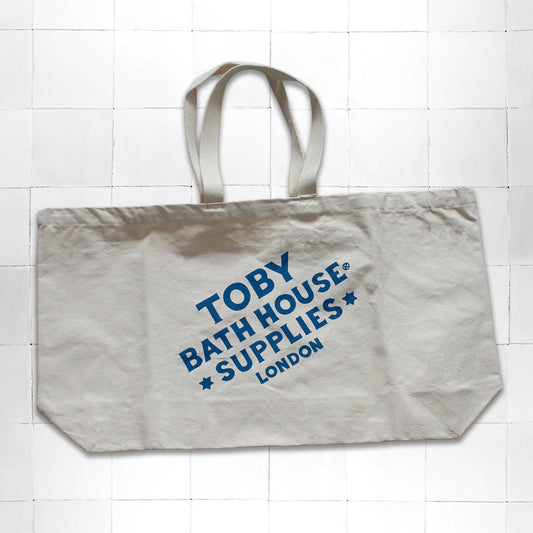 Tote Bag Oversized Canvas TBHS Block Logo