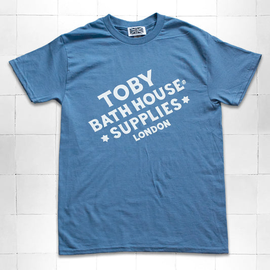 TBHS Block Logo T-Shirt Denim Blue