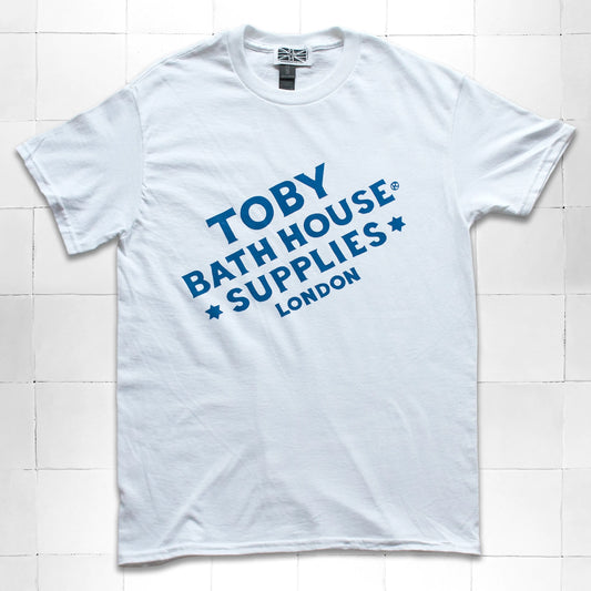 TBHS Block Logo T-Shirt Stone Washed White