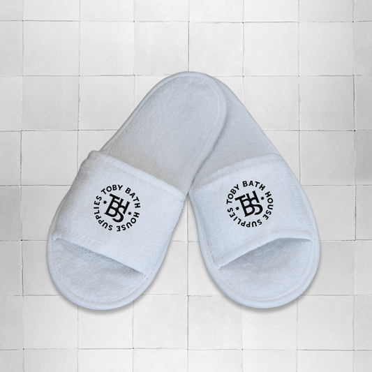 Terry Cotton Slippers TBHS Monogram Logo