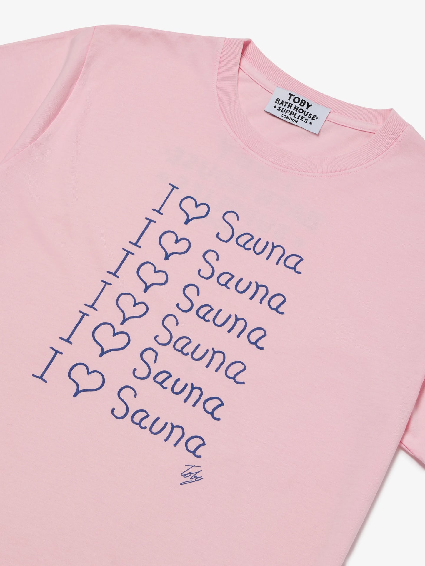 I Love Sauna T-Shirt Stone Washed Pink