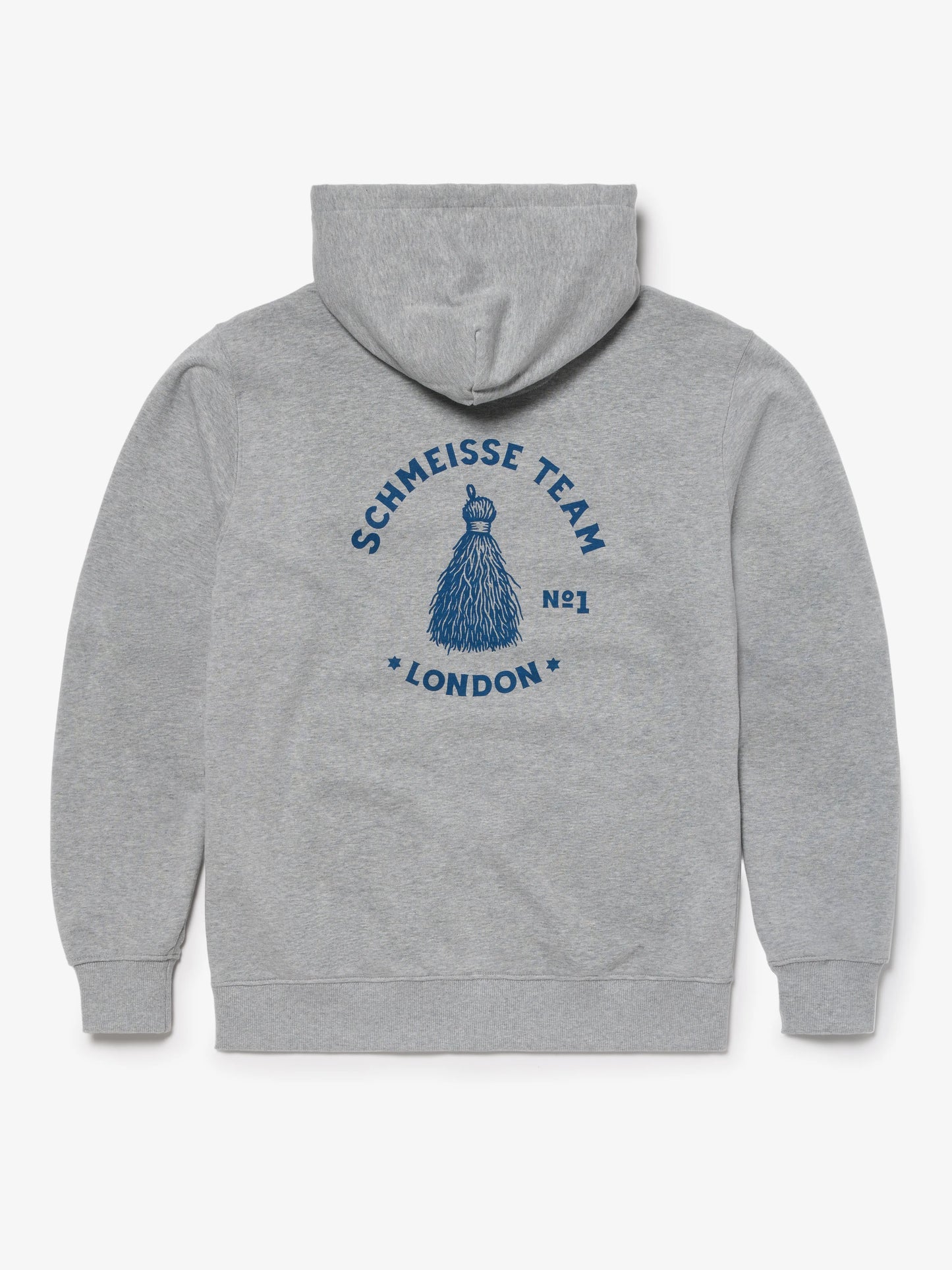 No.1 Schmeisse Team Zip-Up Hoodie Light Heather Grey