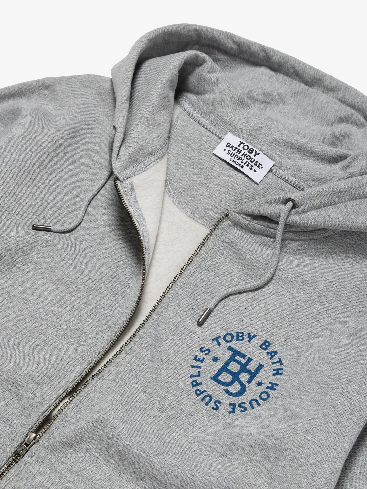 No.1 Schmeisse Team Zip-Up Hoodie Light Heather Grey