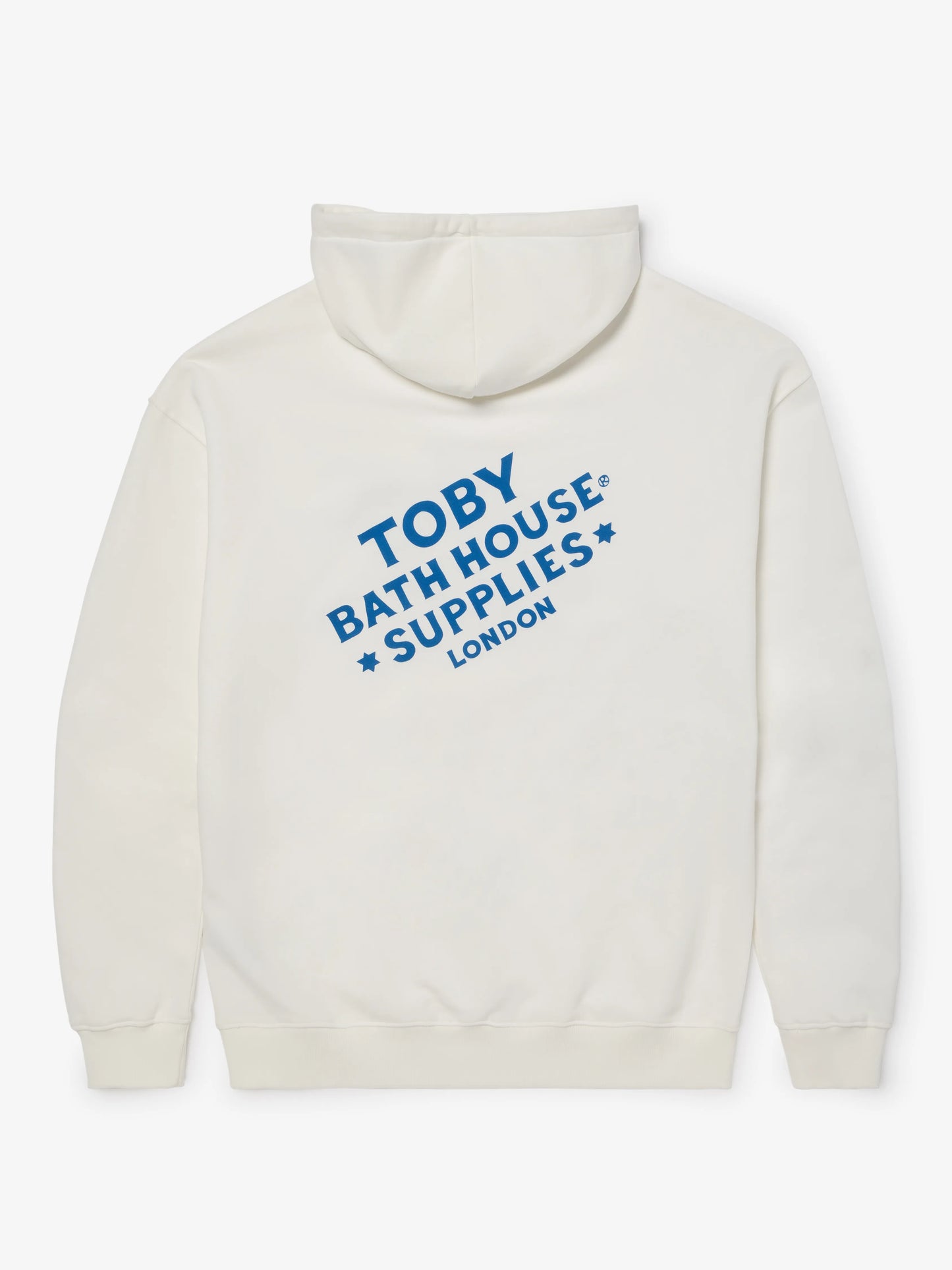 Pullover Hoodie TBHS Block Logo Stone Washed White