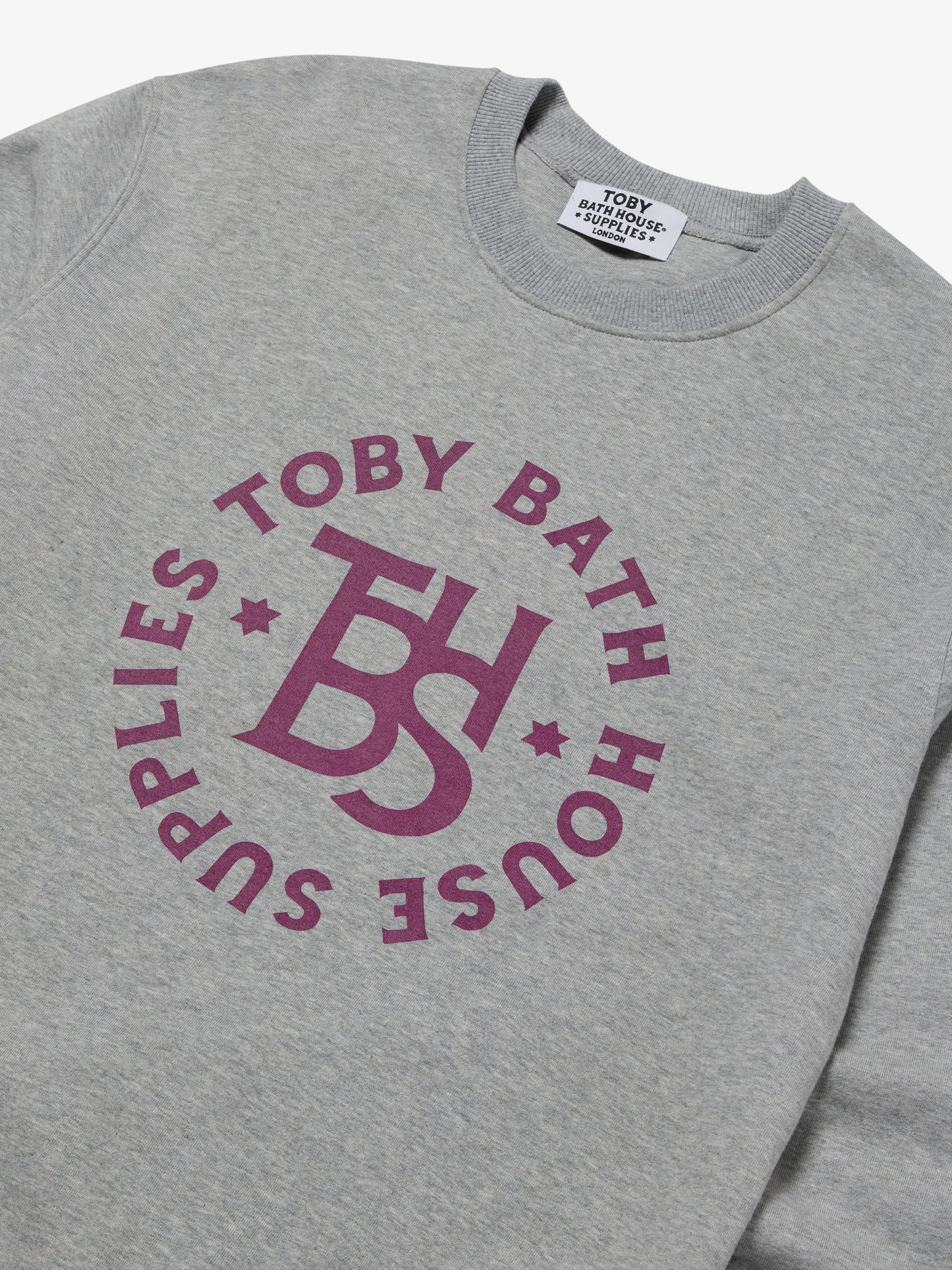 Sweatshirt TBHS Monogram Light Heather Grey