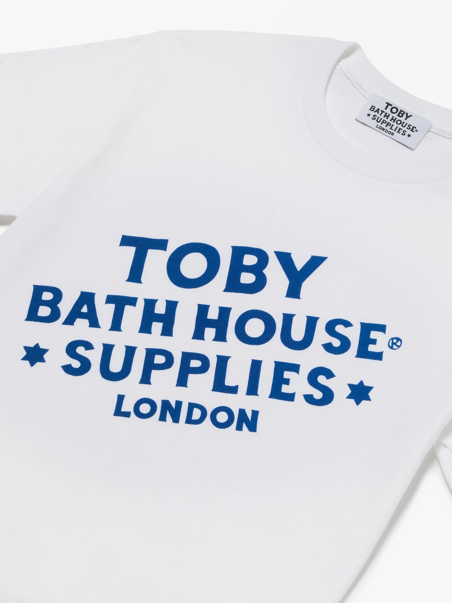 TBHS Block Logo T-Shirt Stone Washed White