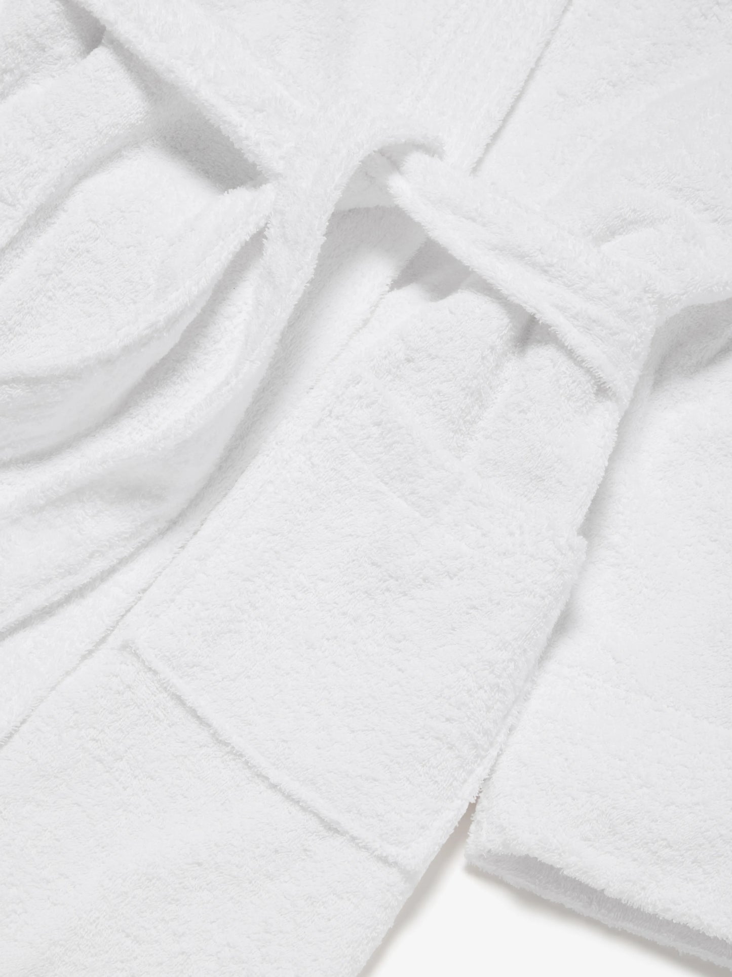 Towelling Bath Robe White for Men