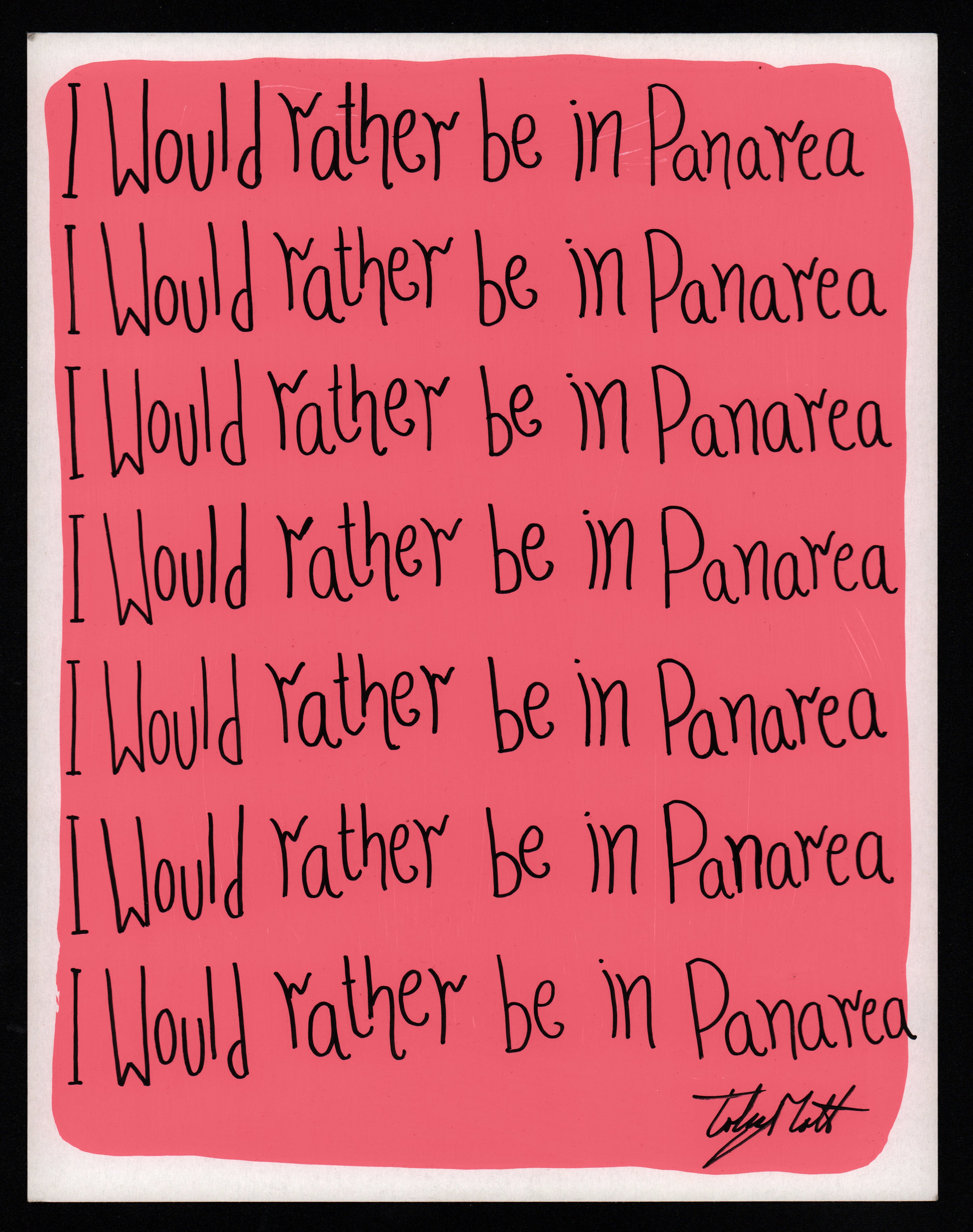 I would rather be in Panarea