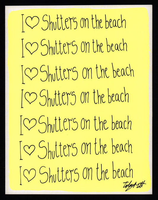 I ♥️ Shutters on the beach
