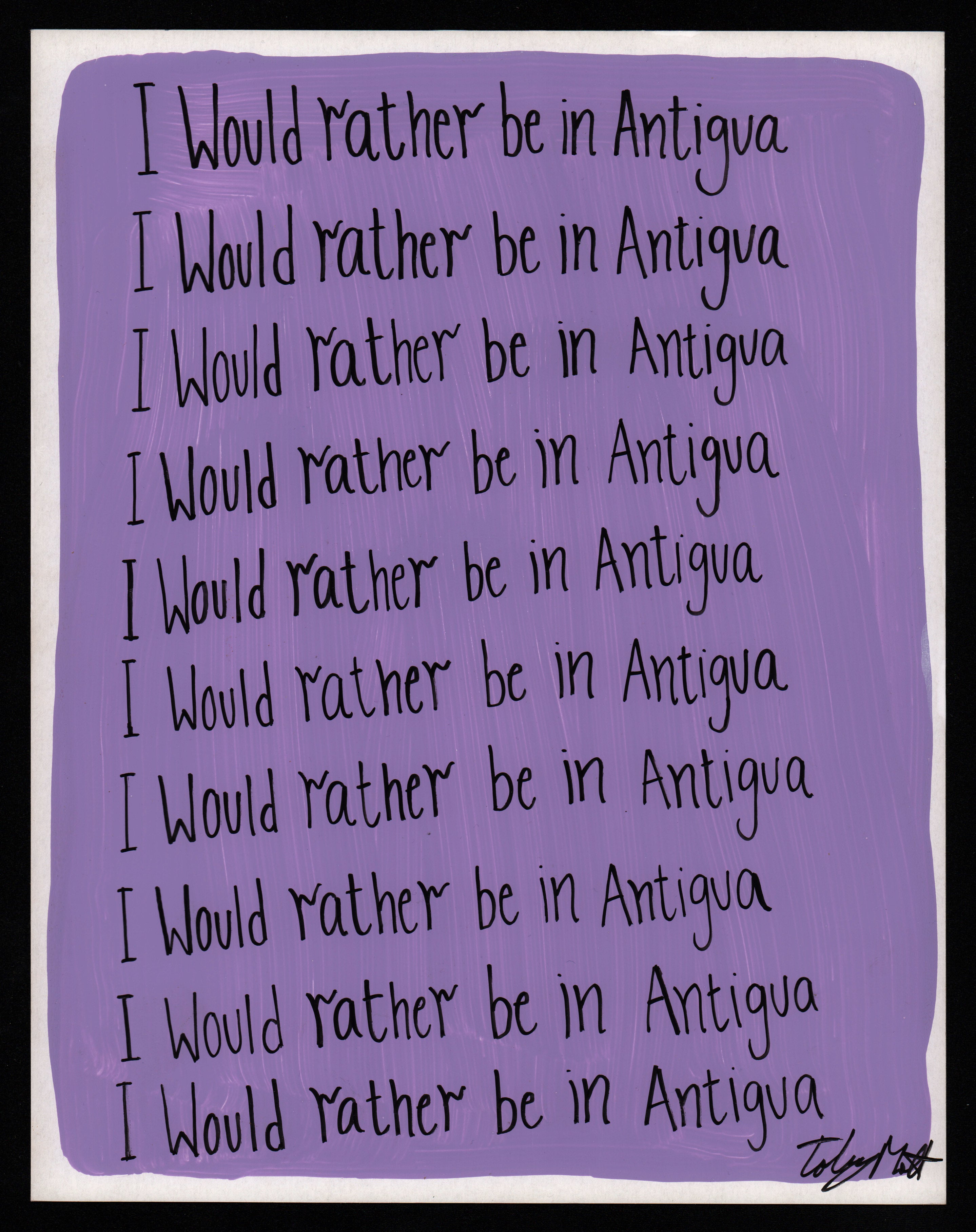 I'd rather be in Antigua