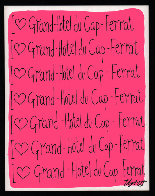 I ♥️ Grand Hotel de Cap-Ferrat