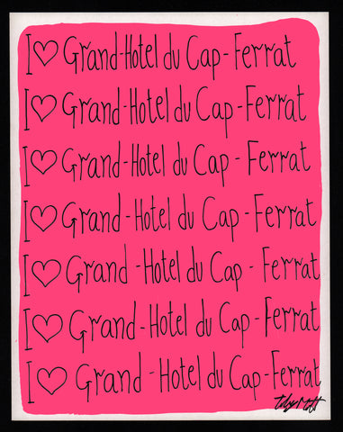 I ♥️ Grand Hotel de Cap-Ferrat