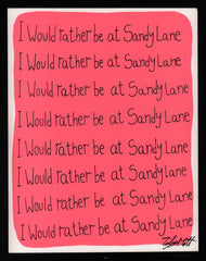 I would rather be at Sandy Lane