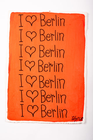I ♥ Berlin - Medium - A3 - Red
