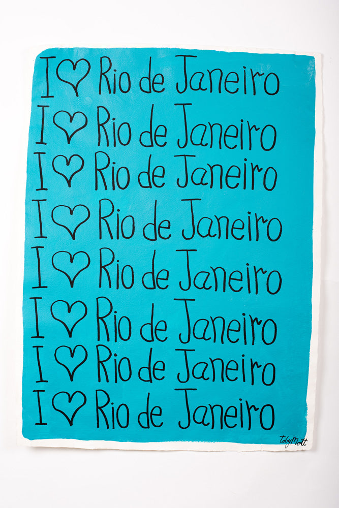 I ♥ Rio de Janeiro - Large - R1 - Turquoise
