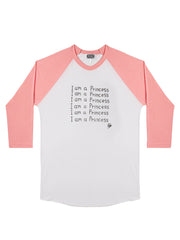 I am a Princess Baseball Shirt, Toby Mott Original Vintage Collection