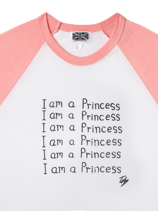 I am a Princess Baseball Shirt, Toby Mott Original Vintage Collection