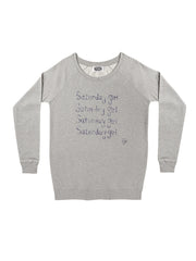 Saturday Girl Scooped Neck Sweatshirt