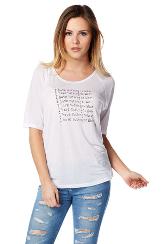 I Have Nothing To Wear 3/4 Raglan T