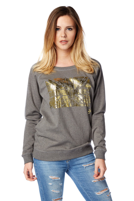 Union Jack Flag Scooped Neck Sweatshirt